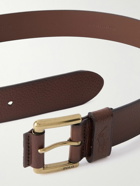 Polo Ralph Lauren - 4cm Textured-Leather Belt - Brown