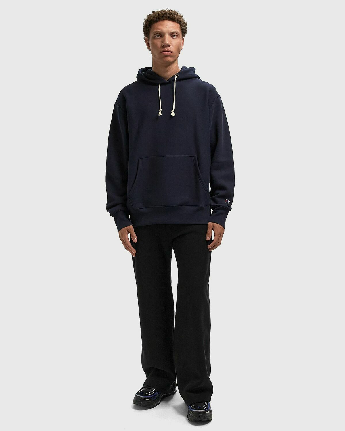 CHAMPION Hooded Sweatshirt Blue Mens Hoody
