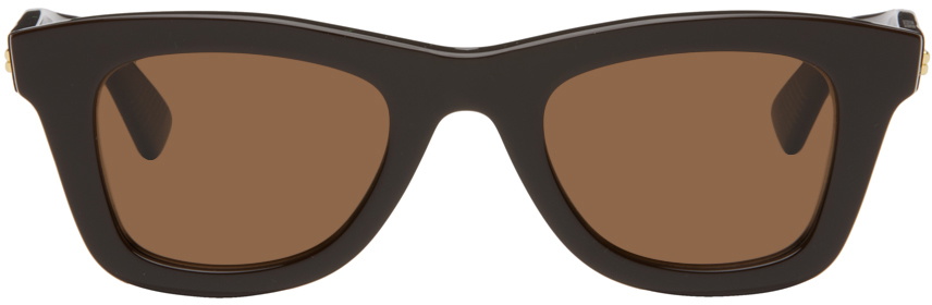 Bottega Veneta Brown Wayfarer Sunglasses Bottega Veneta display picture 3