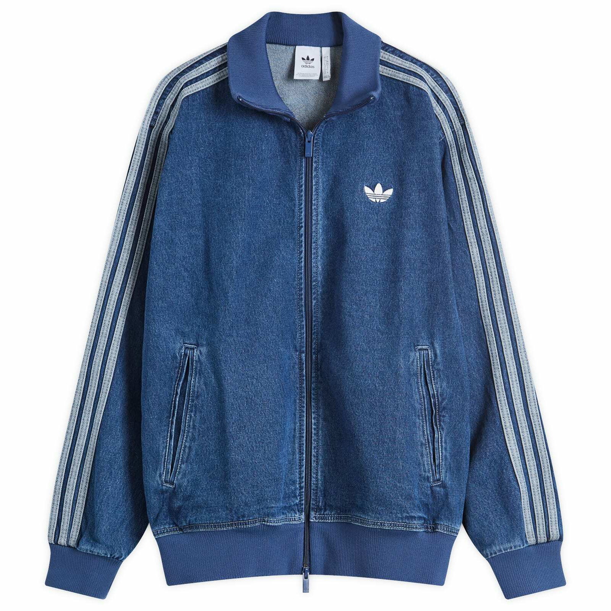 Adidas Firebird Track Top in Night Indigo/Clear Sky adidas