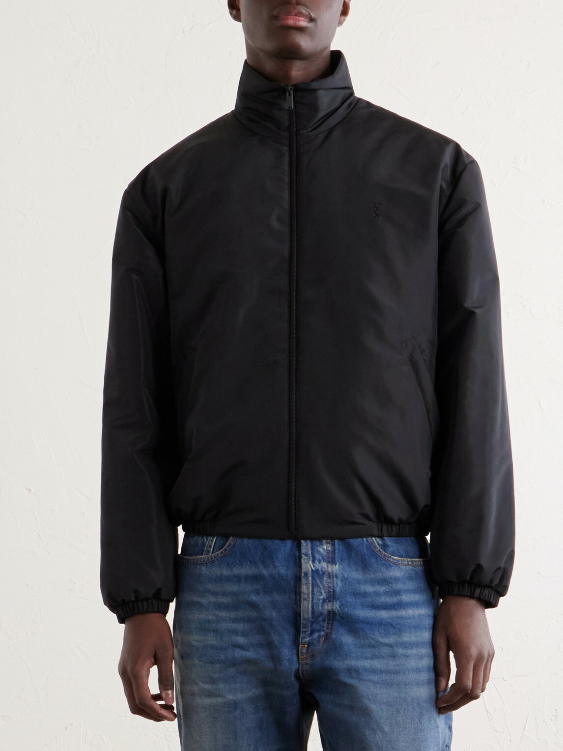 SAINT LAURENT - Shell Blouson Jacket - Black