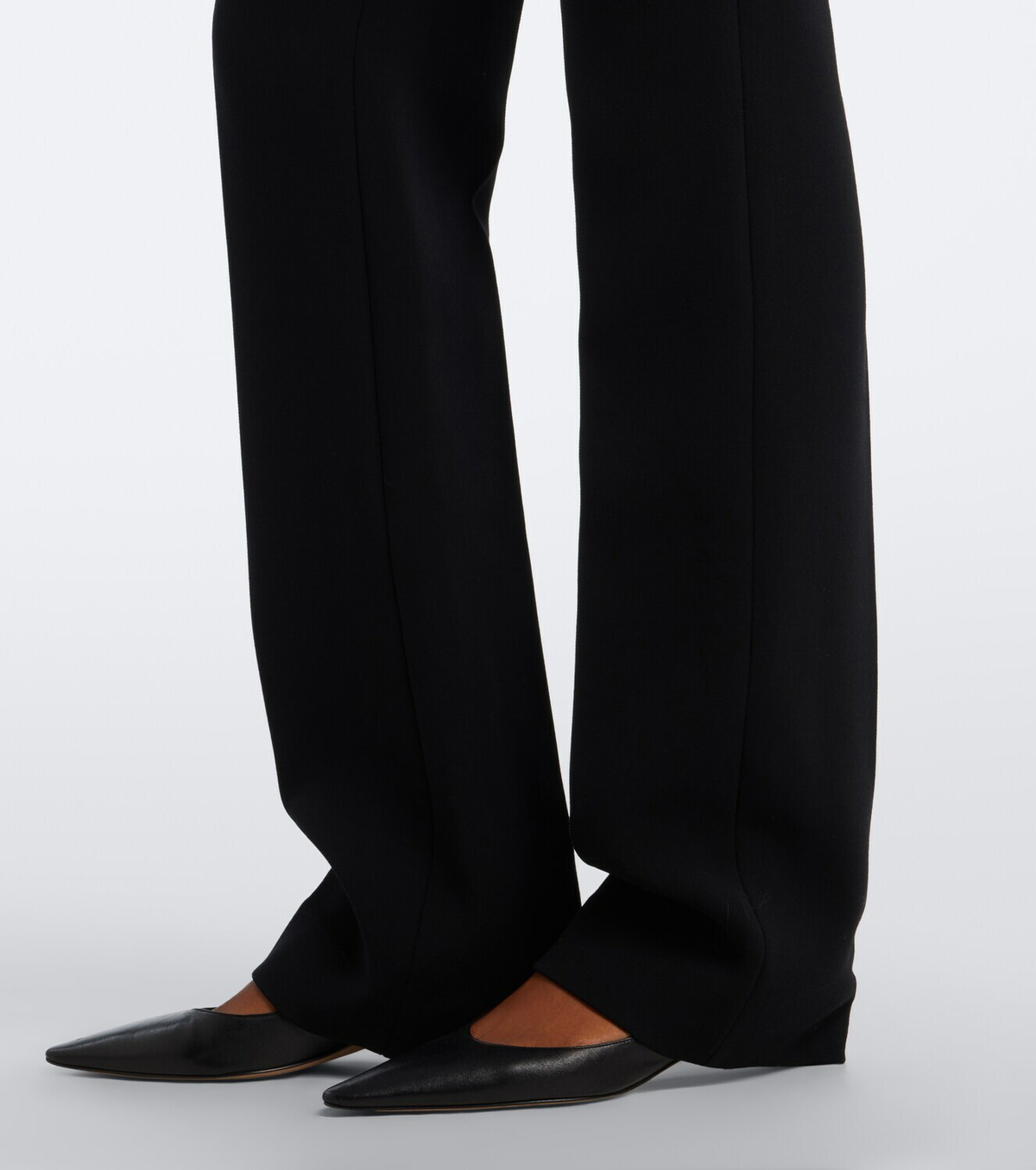 The Row Emin wool-blend straight pants