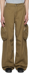 Eckhaus Latta Khaki Zip Pocket Denim Cargo Pants