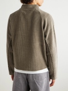 mfpen - Leisure Cotton Zip-Up Sweater - Brown