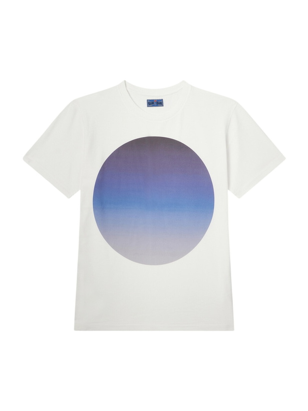 Photo: Blue Blue Japan - Printed Cotton-Jersey T-Shirt - White