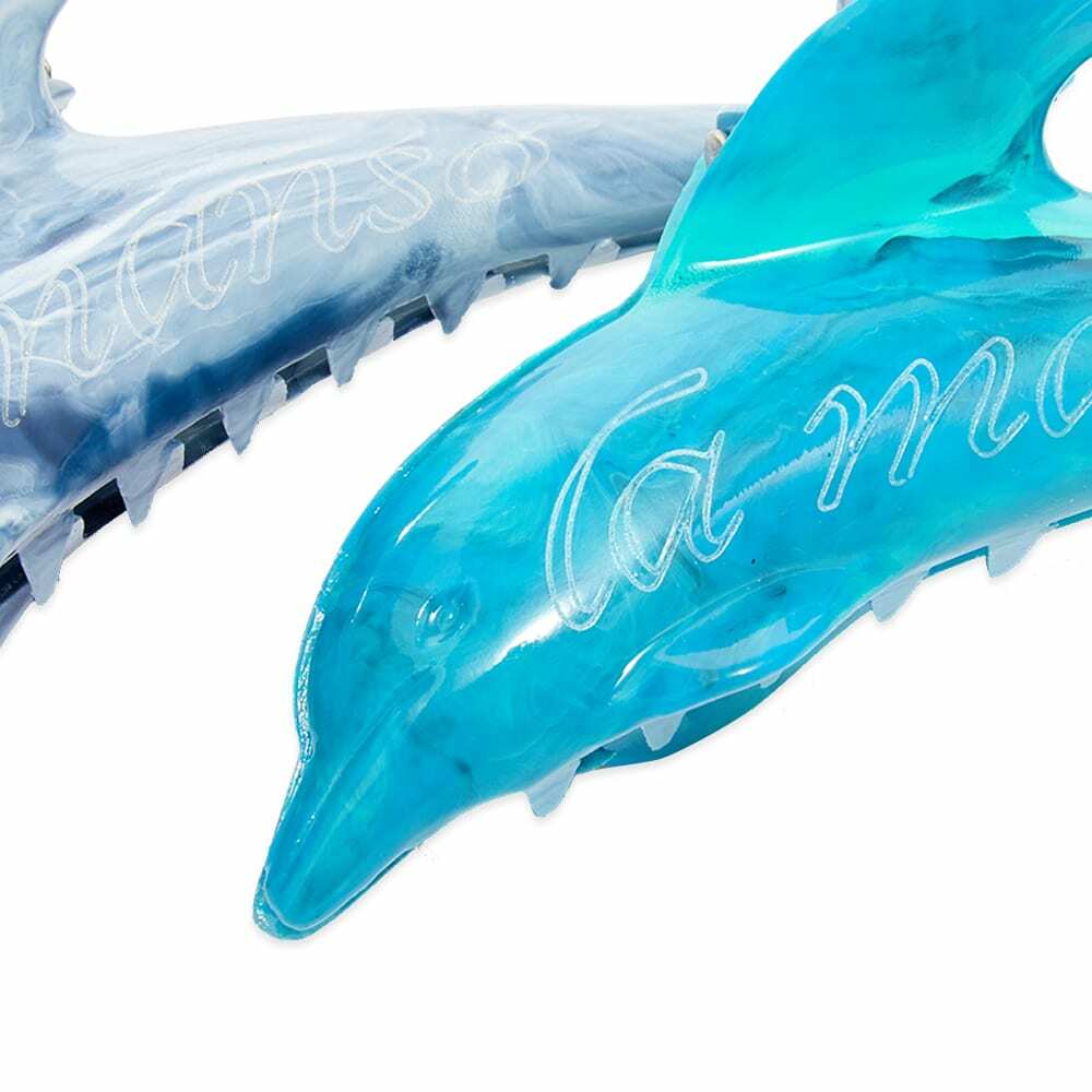 豪奢な La Manso Women's Dolphin Hair Clips - Set of 2 in Strecho De ストラップ