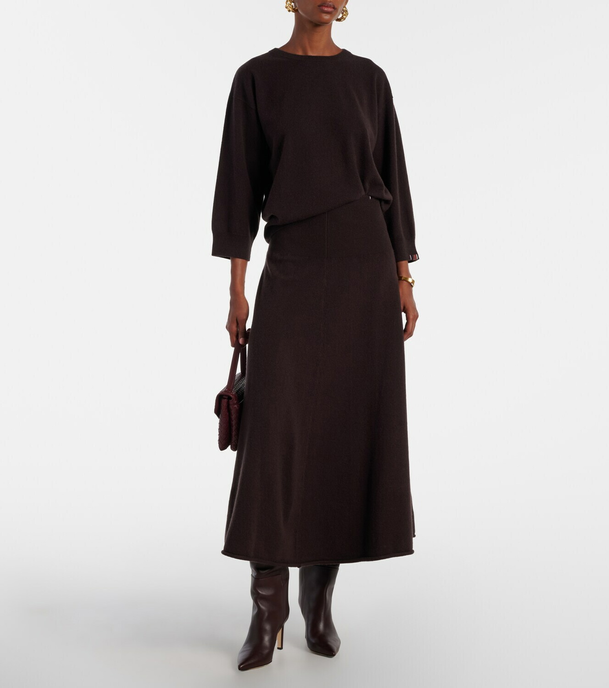 Extreme Cashmere N°388 Ease cashmere-blend maxi skirt