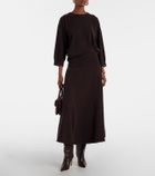 Extreme Cashmere N°388 Ease cashmere-blend maxi skirt