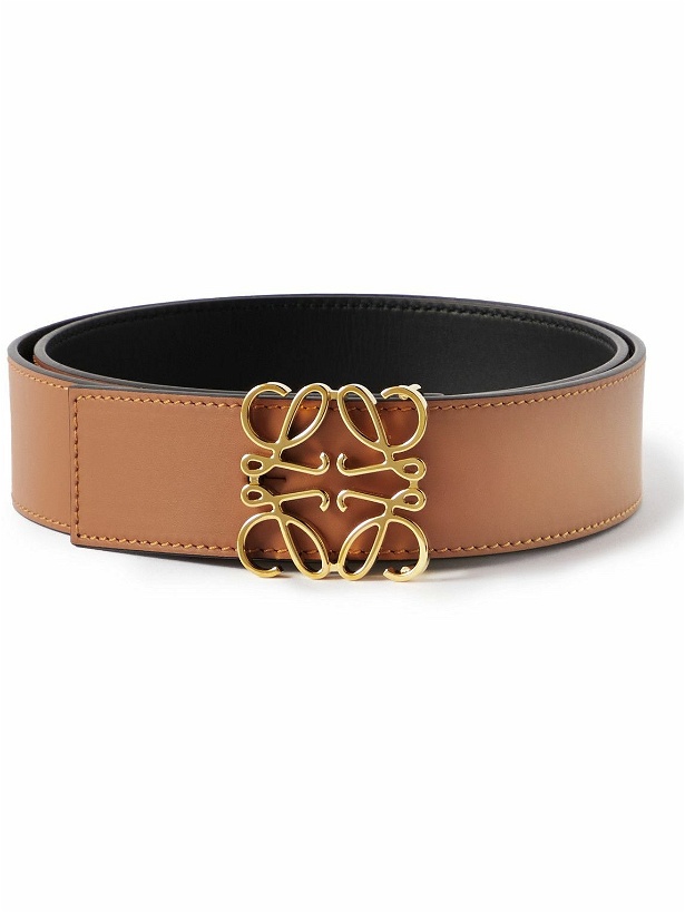 Photo: Loewe - 4cm Reversible Leather Belt - Brown