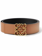 Loewe - 4cm Reversible Leather Belt - Brown