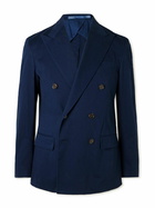Polo Ralph Lauren - Double-Breasted Cotton-Blend Twill Blazer - Blue