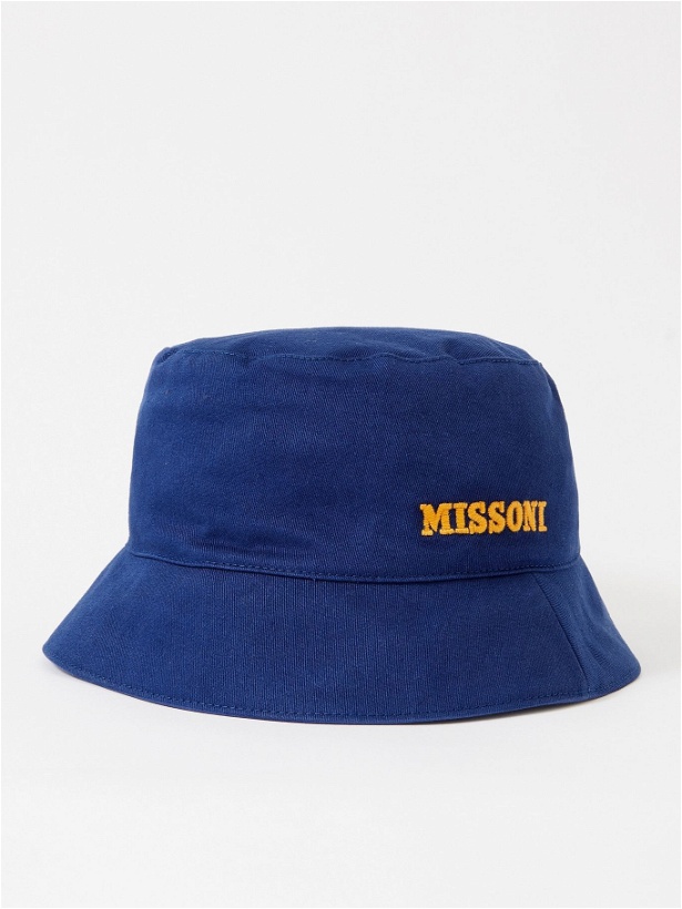 Photo: MISSONI - Logo-Embroidered Twill Bucket Hat