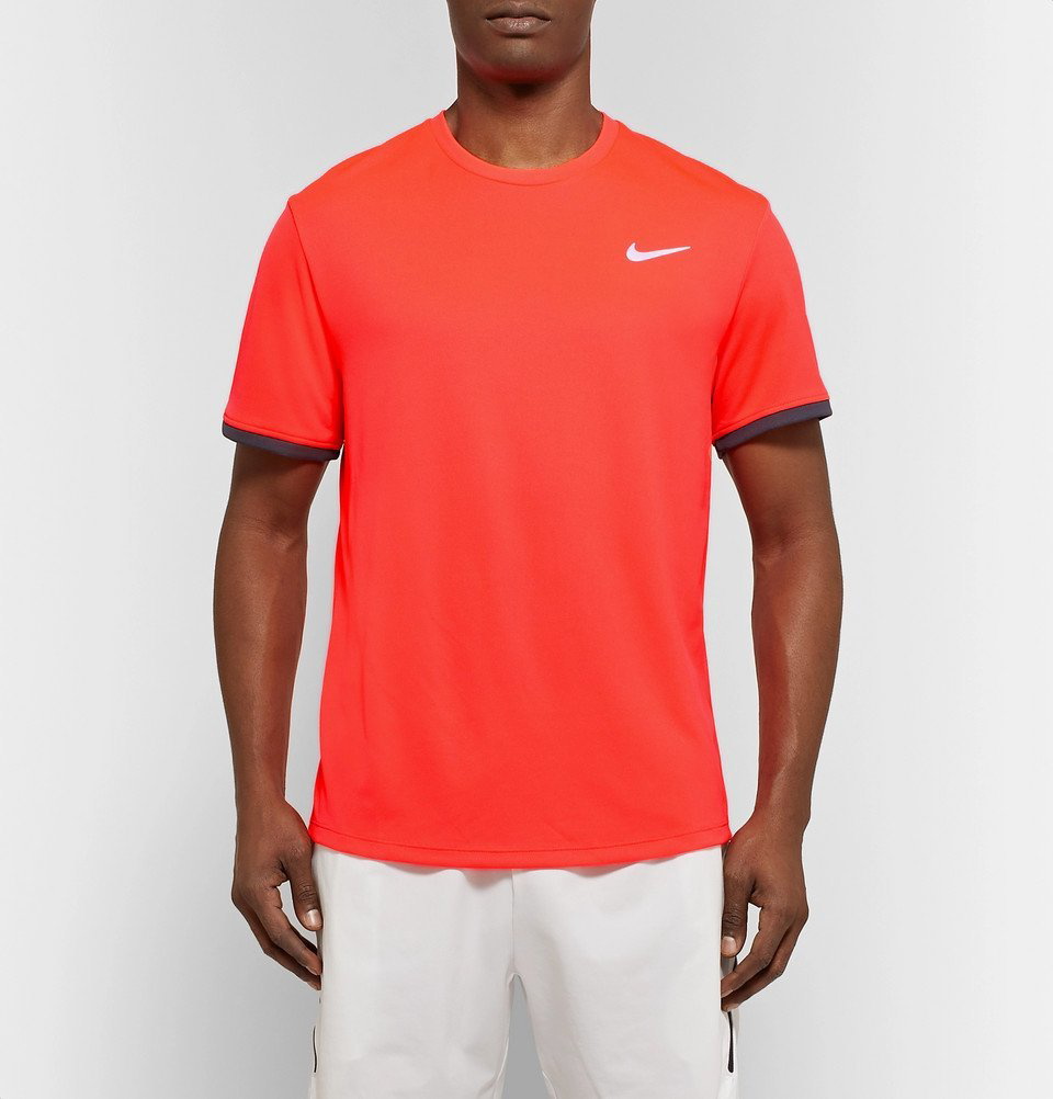 Nike Tennis - NikeCourt Dri-FIT Tennis T-Shirt - Men - Red Nike Tennis