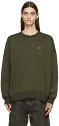 Acne Studios Khaki Wool Jersey Sweatshirt