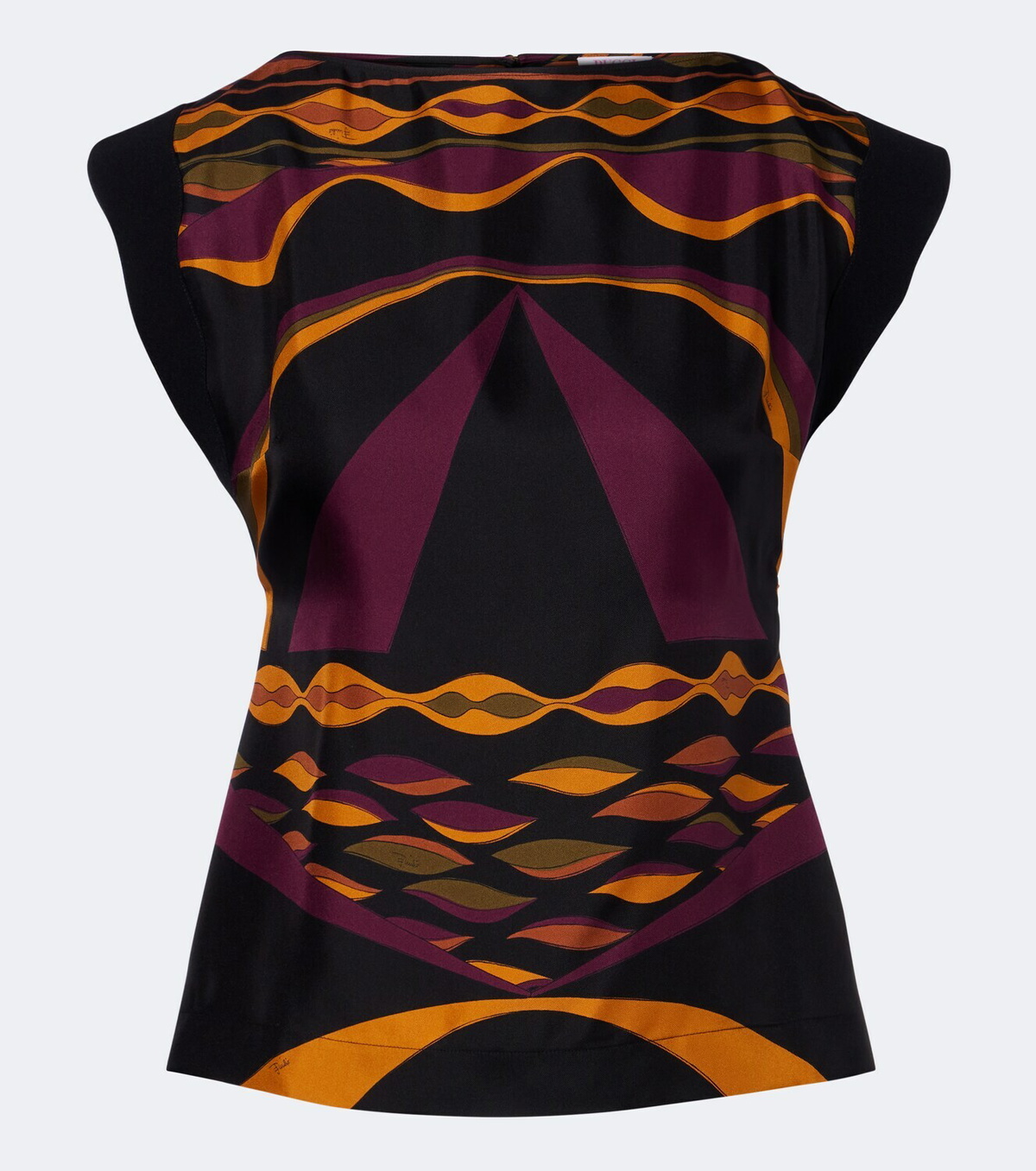 Pucci Dune silk twill top