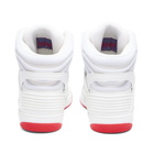 Gucci Men's Basket Sneakers in Grey/White