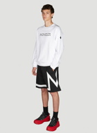 Logo Track Shorts in Black