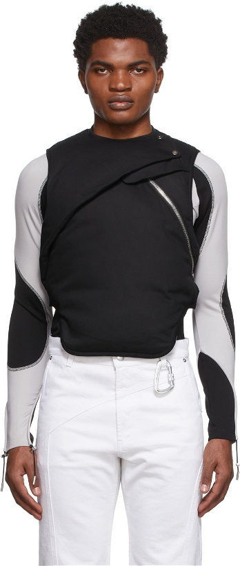 Photo: HELIOT EMIL Black Padded Reversible Vest