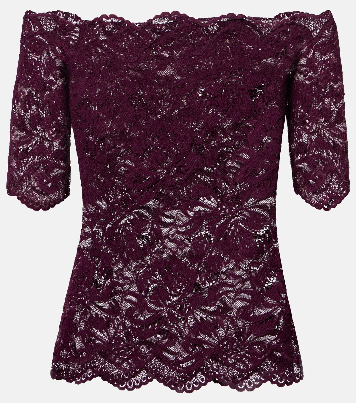 Rabanne Off-shoulder lace top