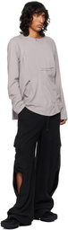 NAMESAKE Black Rod Washed Cargo Pants