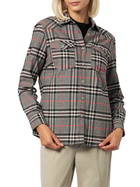 MC2 Saint Barth Woman Velvet Overshirt With Prince Of Wales Print