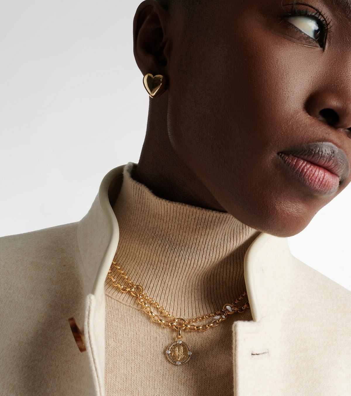 FoundRae Infinite Gratitude 18kt gold pendant necklace with diamonds