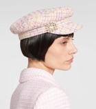 Roger Vivier Bouclé newsboy cap