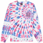 LMC Men's Long Sleeve Tie Dye Mushroom T-Shirt in Purple