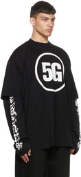 VETEMENTS Black '5G' T-Shirt