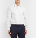 Hugo Boss - White Ivan Slim-Fit Cotton-Poplin Tuxedo Shirt - White