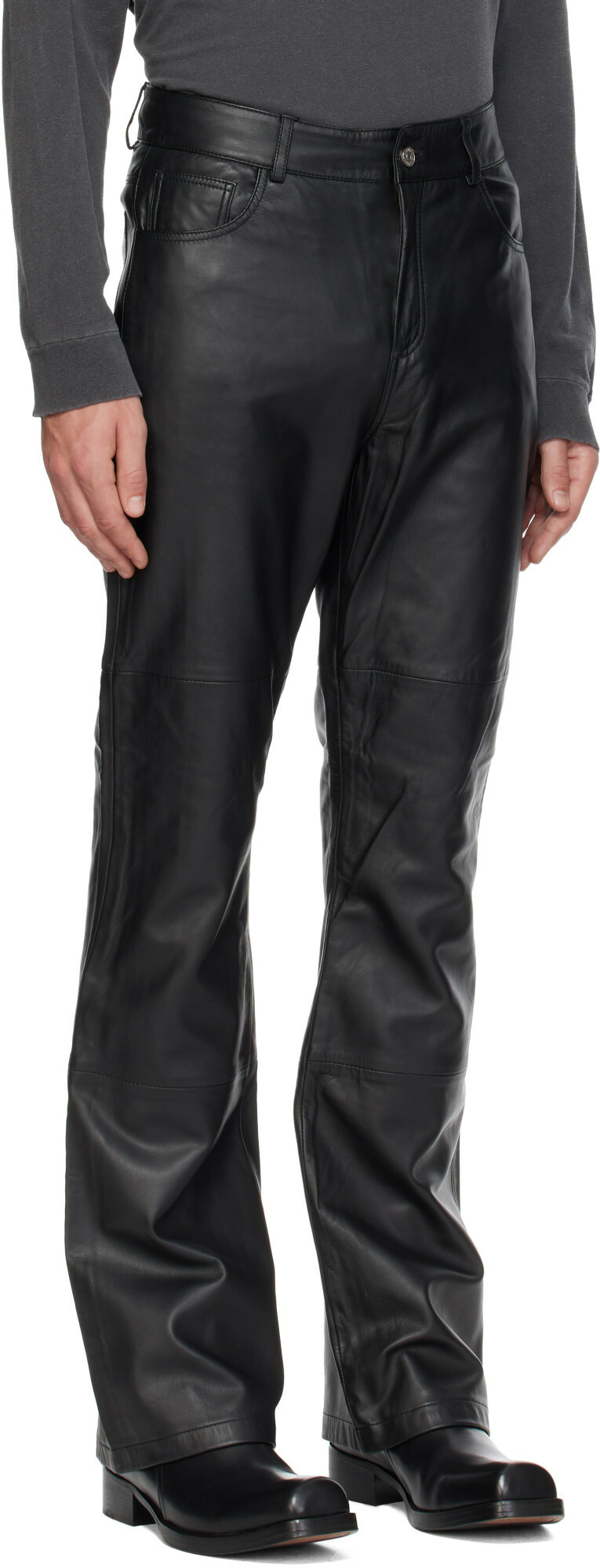 Deadwood Black Porter Leather Pants