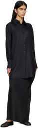 Róhe Black Oversized Shirt