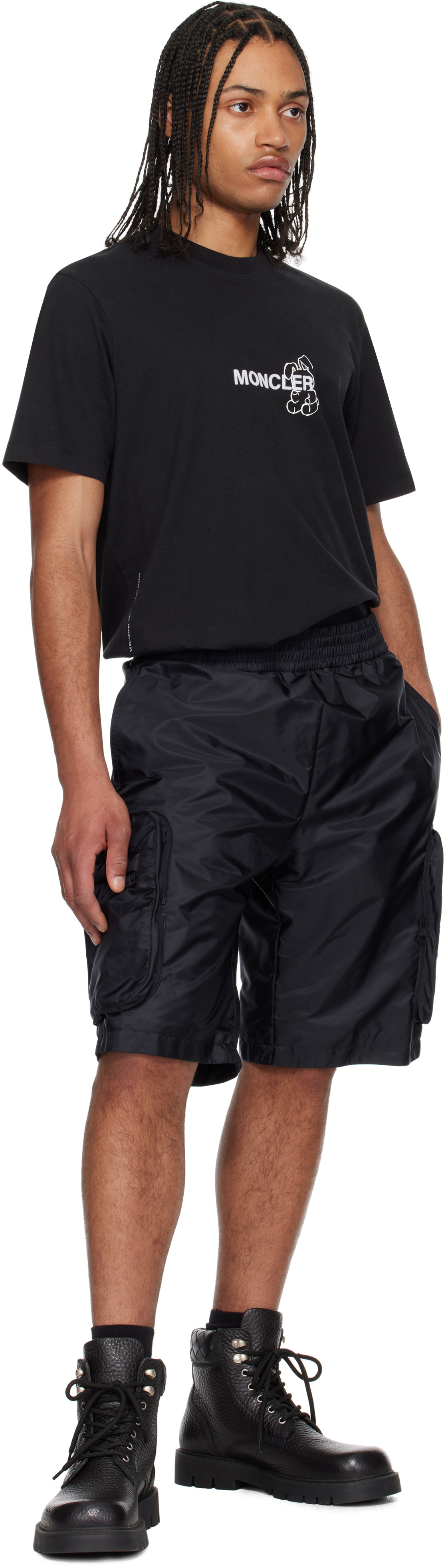 Moncler Genius Mercedes-Benz by NIGO Navy Bermuda Shorts