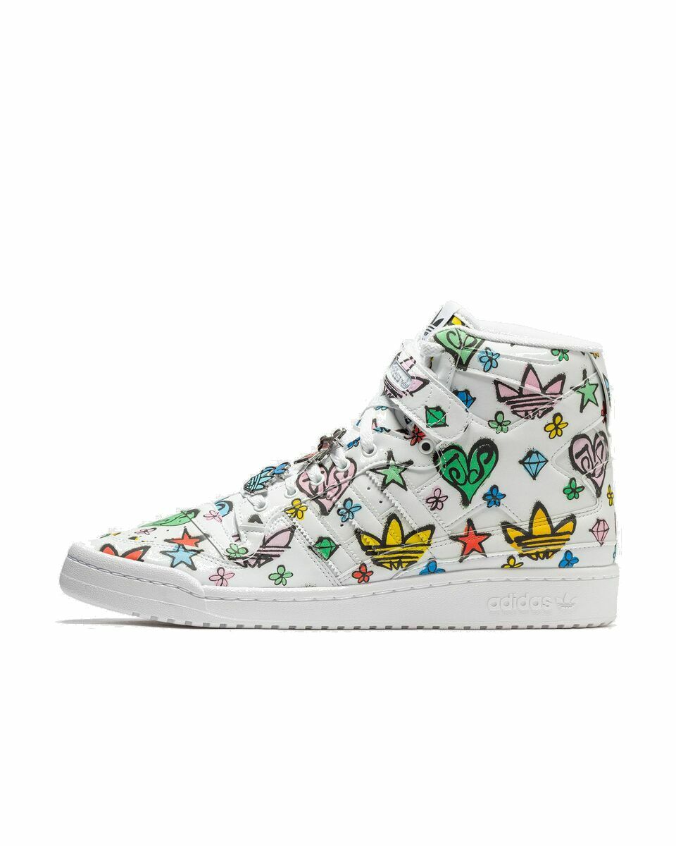 Photo: Adidas Adidas X Jeremy Scott Forum 84 Hi Mono White - Mens - High & Midtop