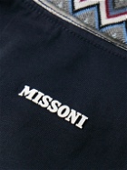 Missoni - Striped Cotton-Jersey Polo Shirt - Blue