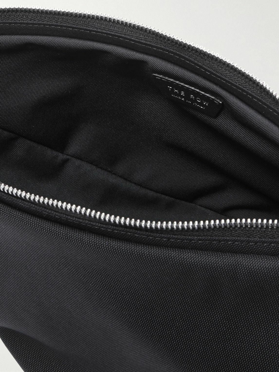 The Row - Slouchy Banana Two Leather-Trimmed Canvas Belt Bag