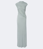 Tove Saffron draped jersey maxi dress
