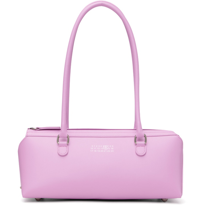 Photo: MM6 Maison Margiela Pink Bauletto Small Shoulder Bag
