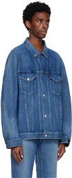 N.Hoolywood Blue Boxy Denim Jacket