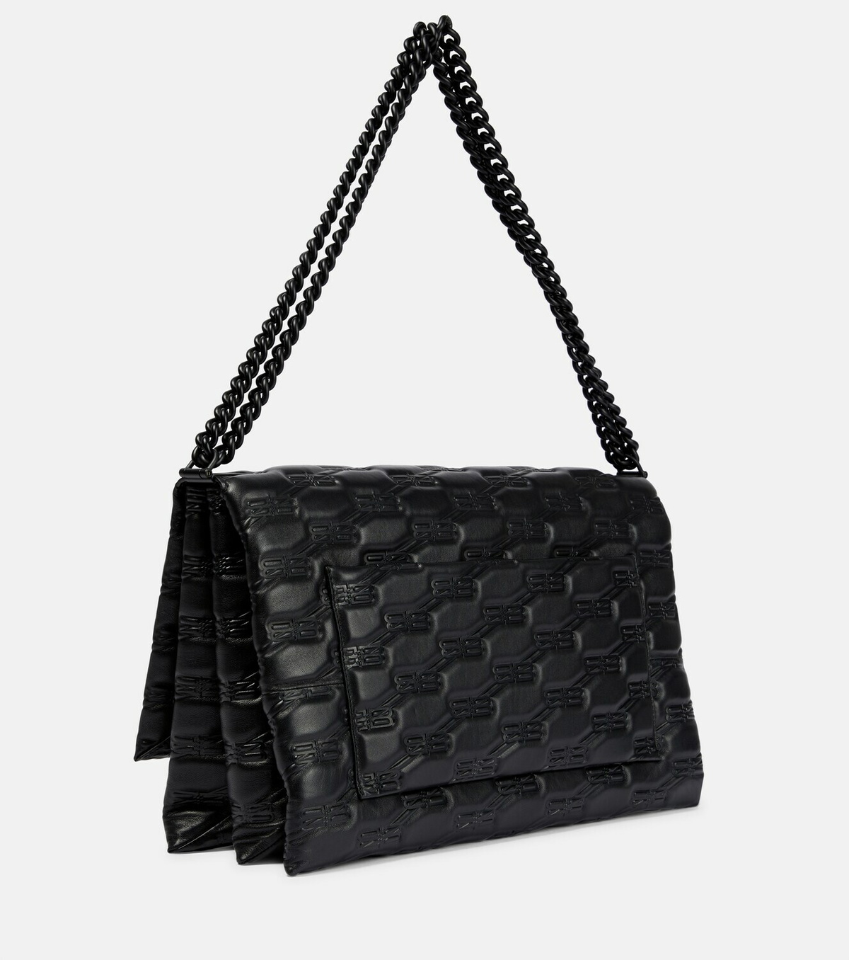 Balenciaga BB Monogram leather shoulder bag Balenciaga