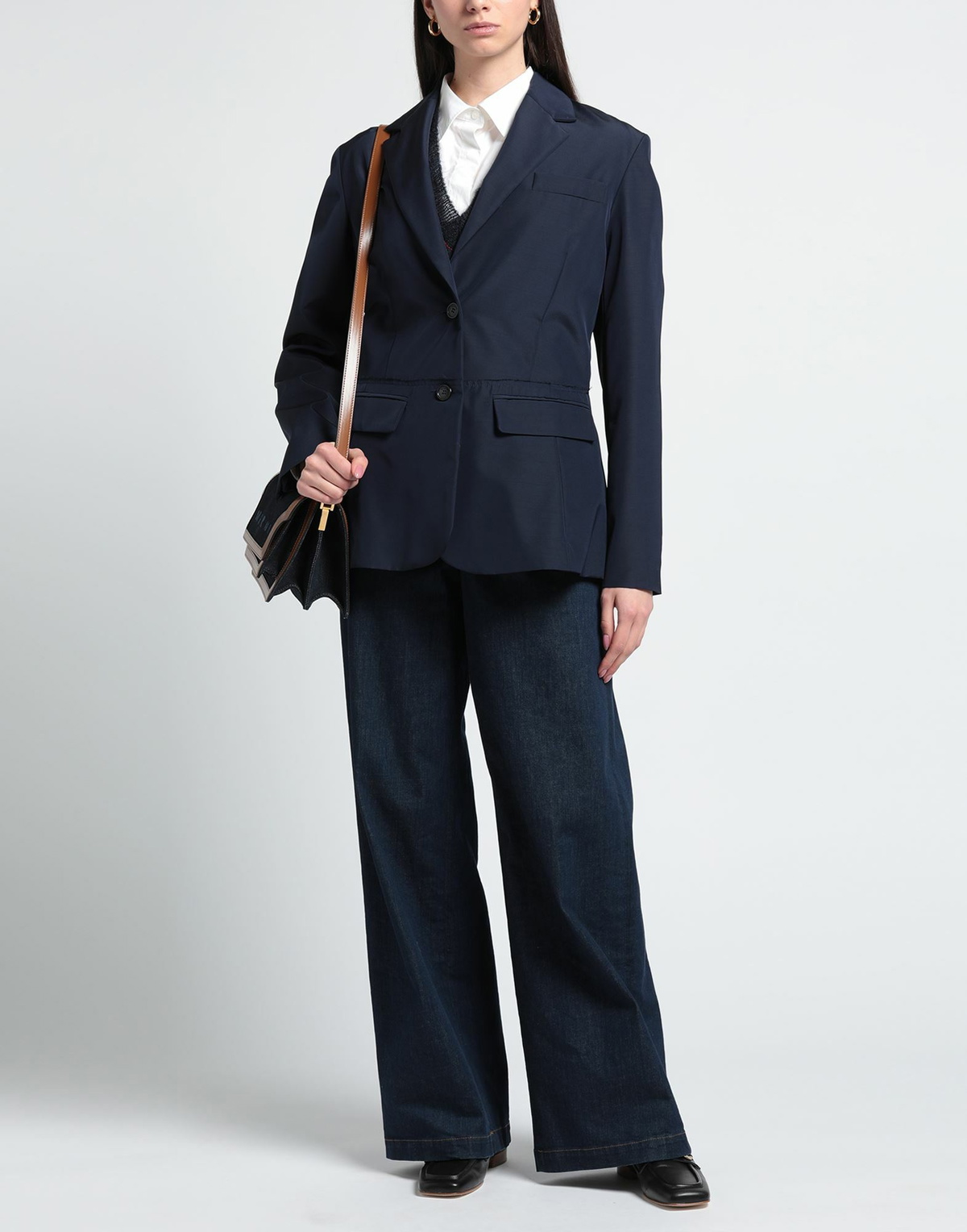 Jw Anderson Womens Blazer in Navy