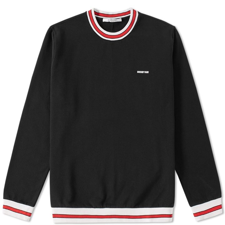 Photo: Givenchy Tipped Logo Crew Sweat