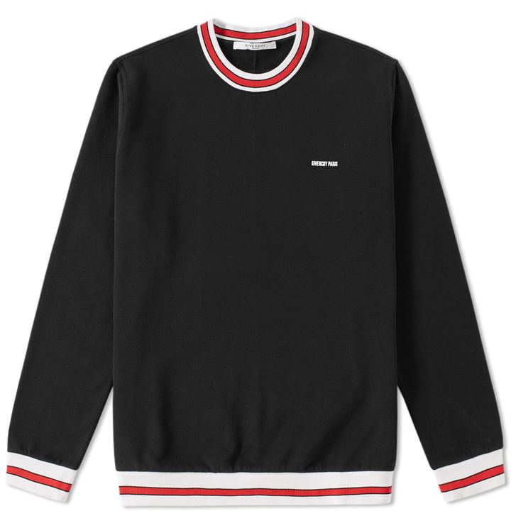 Photo: Givenchy Tipped Logo Crew Sweat