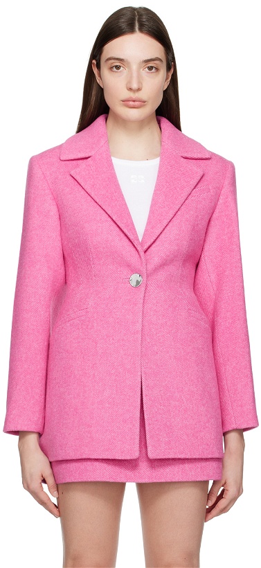 Photo: GANNI Pink Suiting Blazer