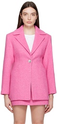 GANNI Pink Suiting Blazer