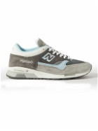 New Balance - Beams Paperboy MIUK 1500 Leather, Mesh and Suede Sneakers - Gray