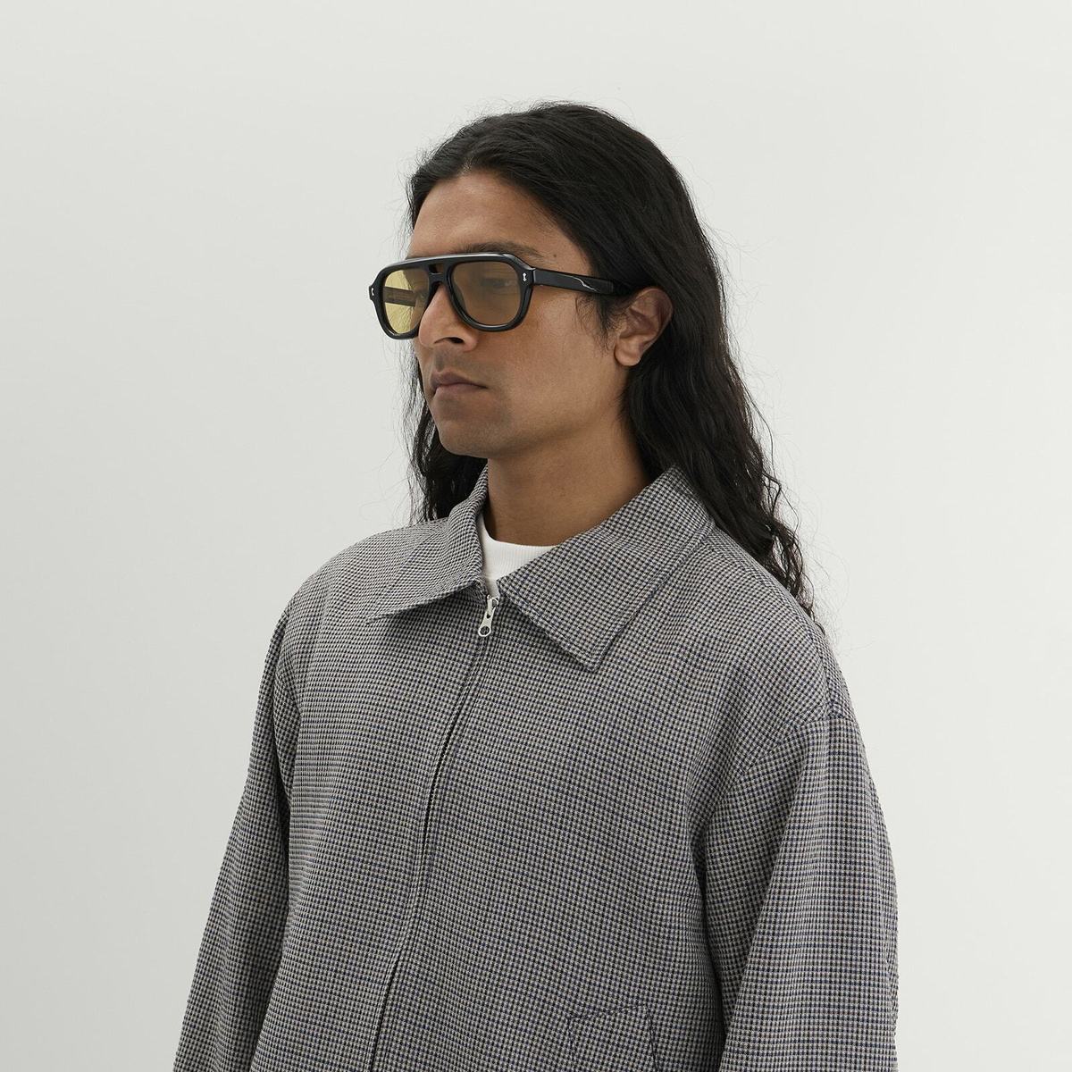 CHIMI Niko Sunglasses in Black/Brown Yellow 