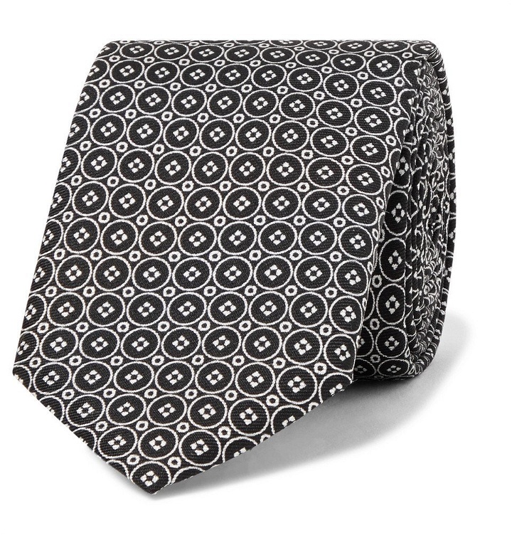 Photo: Dolce & Gabbana - 6cm Printed Silk-Twill Tie - Black