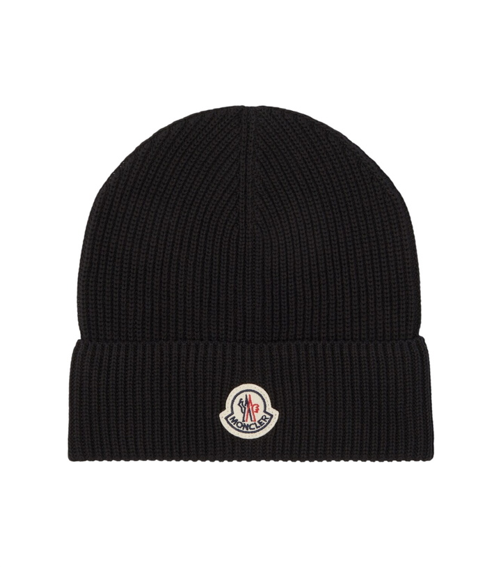 Photo: Moncler Archivio ribbed-knit cotton beanie