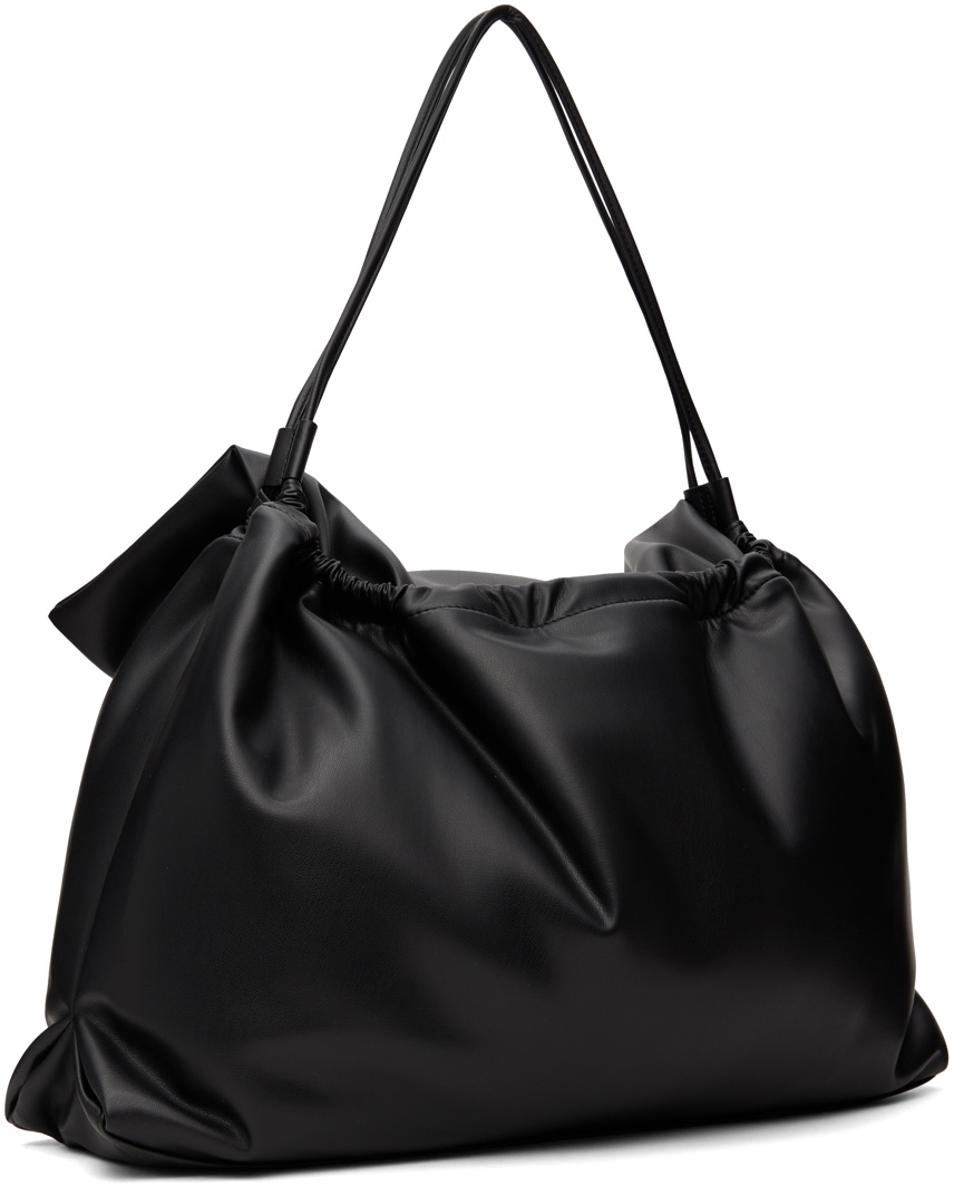 Blossom Black Faco Shirring Bag